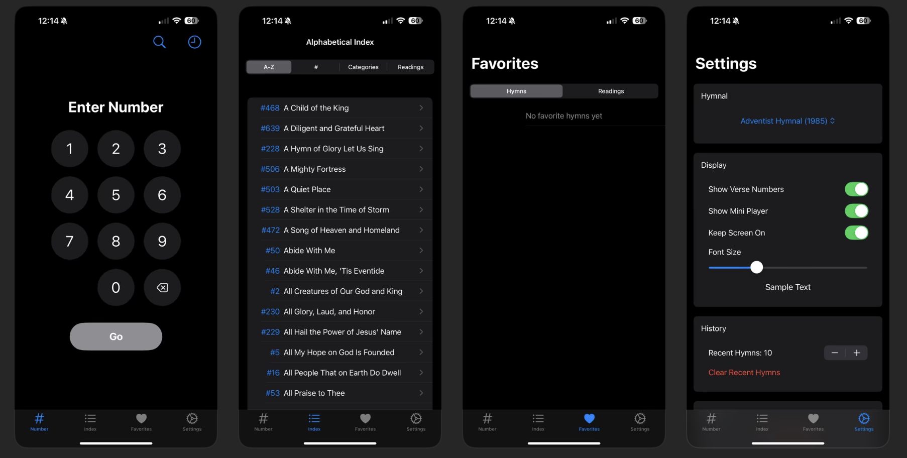 Adventist Hymnarium iOS screenshot