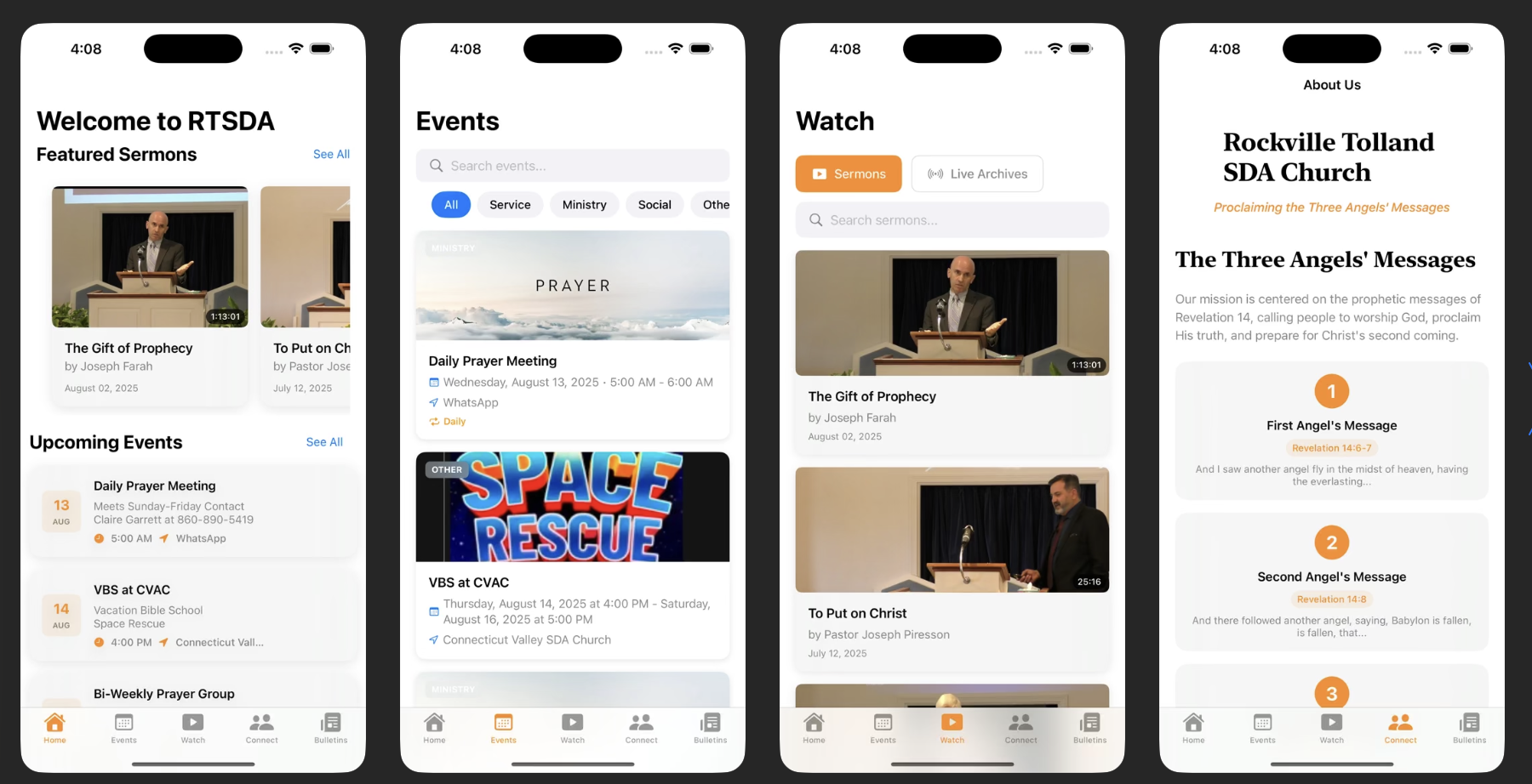 RTSDA iOS screenshot